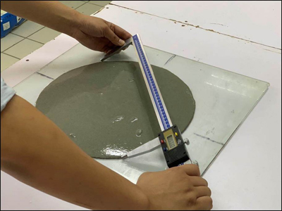 灌漿料流動度實(shí)驗(yàn)